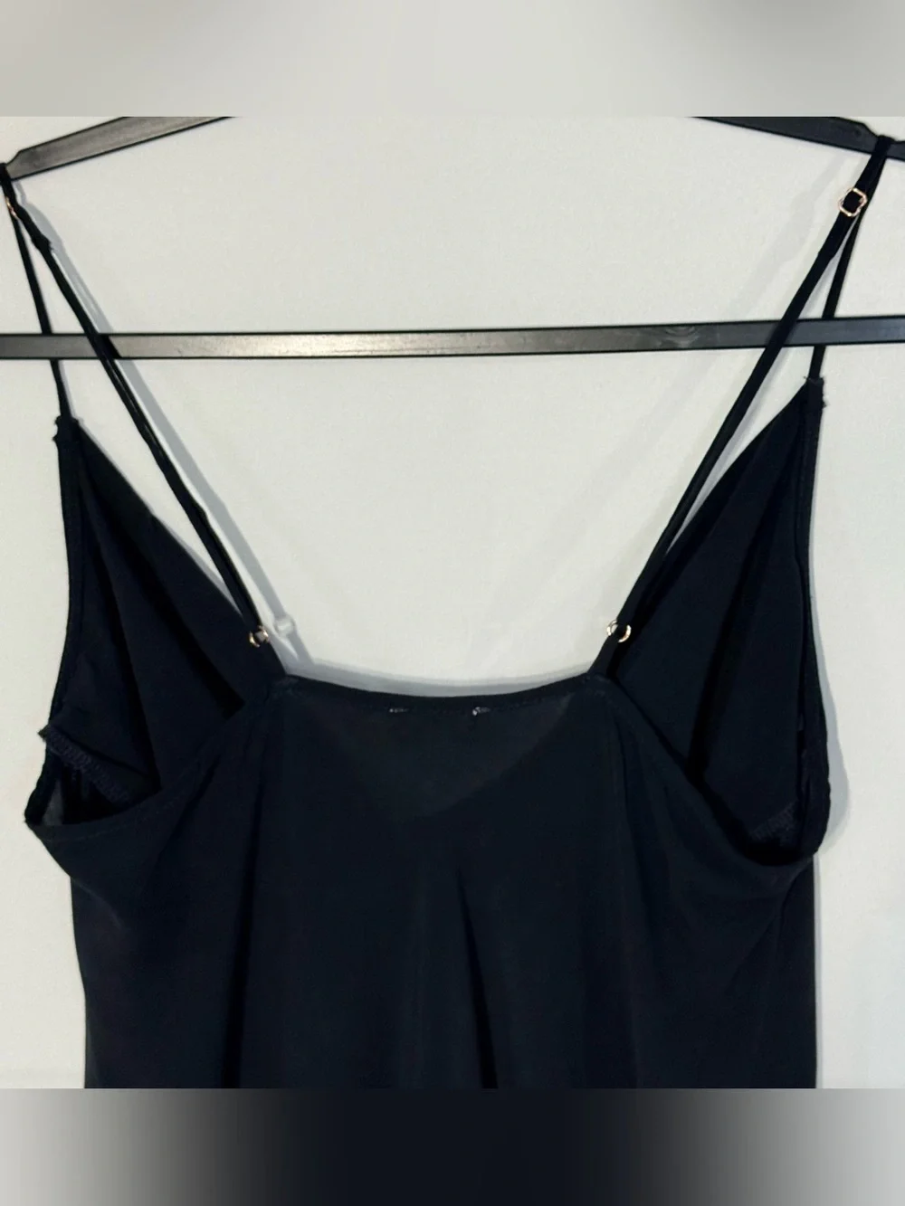 Itimately Free People Black Cowl Neck Slip Dress Ruffle Hem Size S - Picture 5 of 10